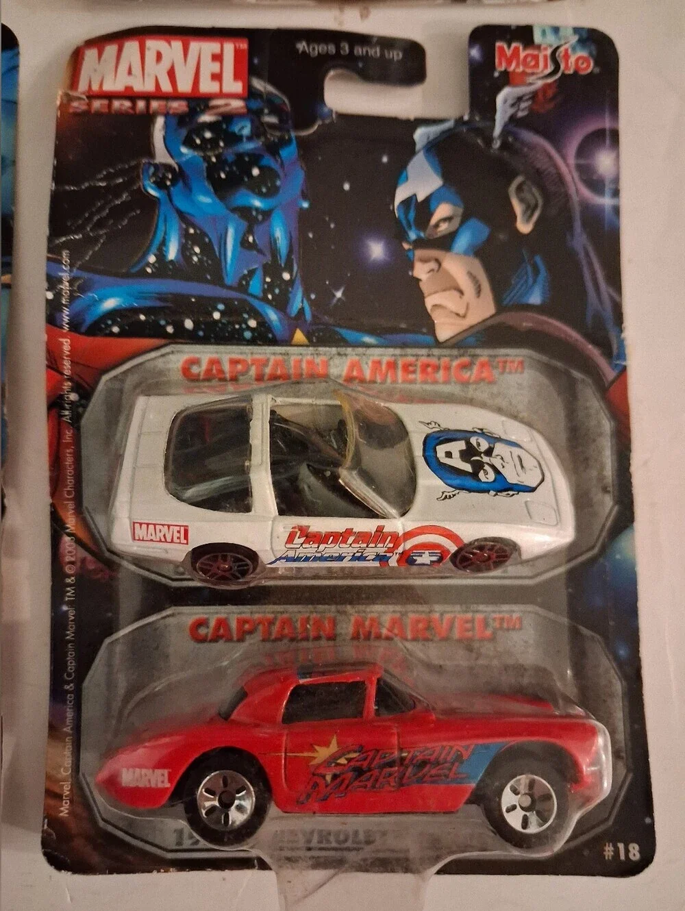 Maisto Marvel Die-Cast Series 2 Car Collection - Four 2 Car Sets - 2003